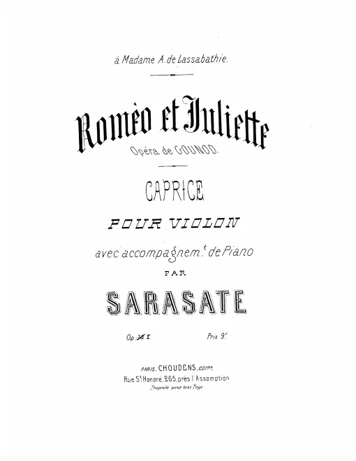Violin and Piano Score