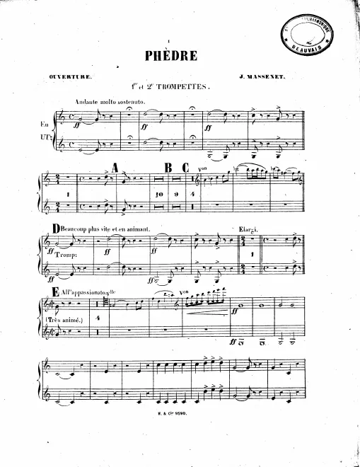 Trumpet 1/2 (A), Cornets 1/2 (B)