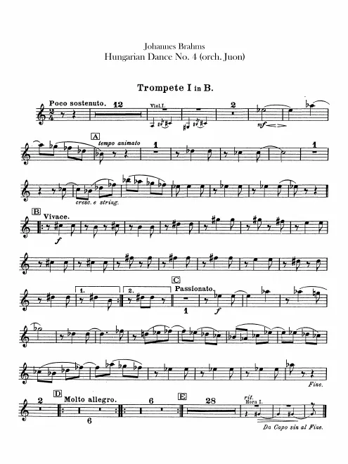 Trumpet 1, 2 (B♭)