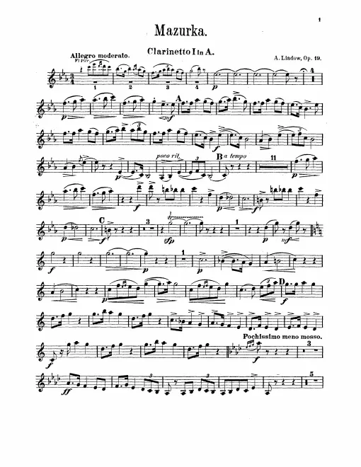 Clarinet 1, 2 (A)