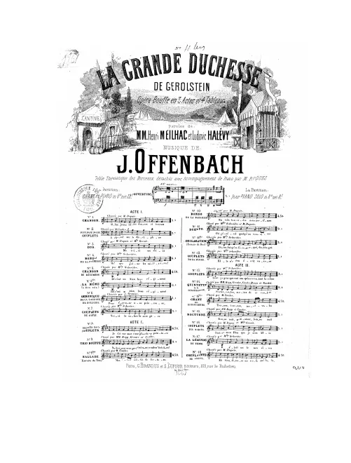 No.11 bis , Déclaration: "Dites-lui qu'on l'a remarqué" (Act II, No.10b), E major