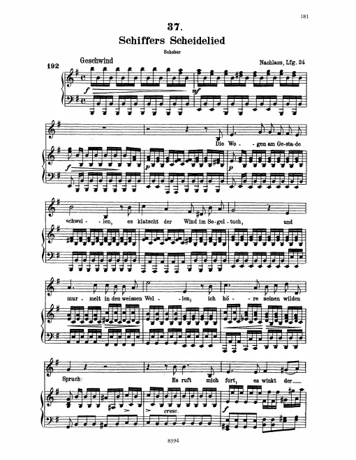 Complete Score (Original / High Voice, E minor)