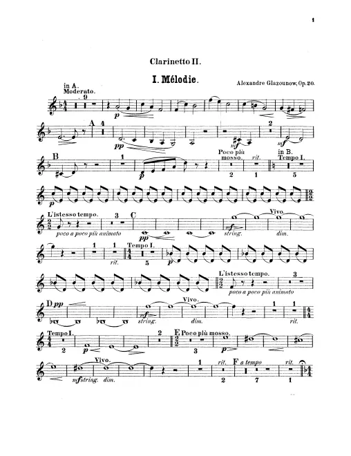 Clarinet 1, 2 (A/B)