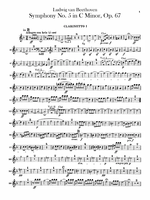 Clarinet 1, 2 (B♭, C)