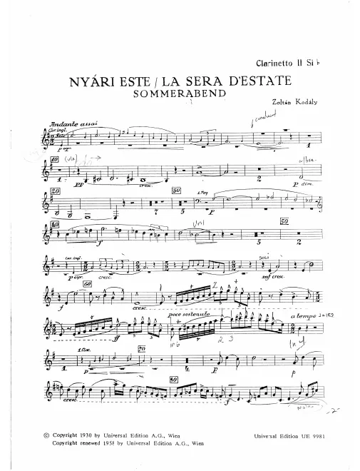 Clarinet 2 (B)