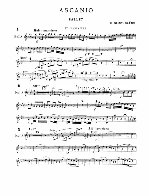 Clarinet 1, 2 (A/B♭)