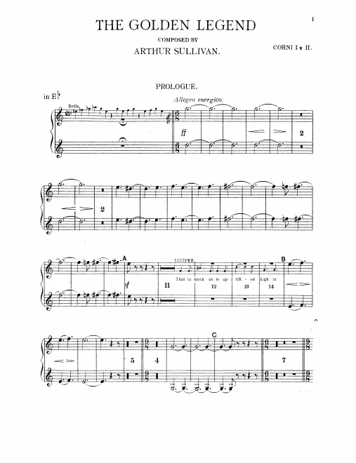 Horn 1/2 (E♭/E/F), 3/4 (D/E♭/E/C/D♭)