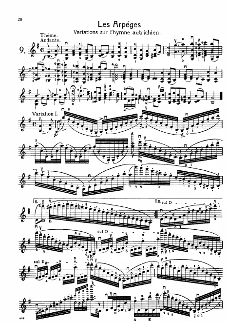9. Les Arpeges - Variations on the Austrian Hymn