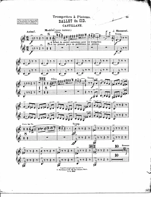 Trumpet 1/2 (F), Cornets 1/2 (A, B)