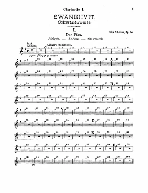 Clarinet 1, 2 (A/B)