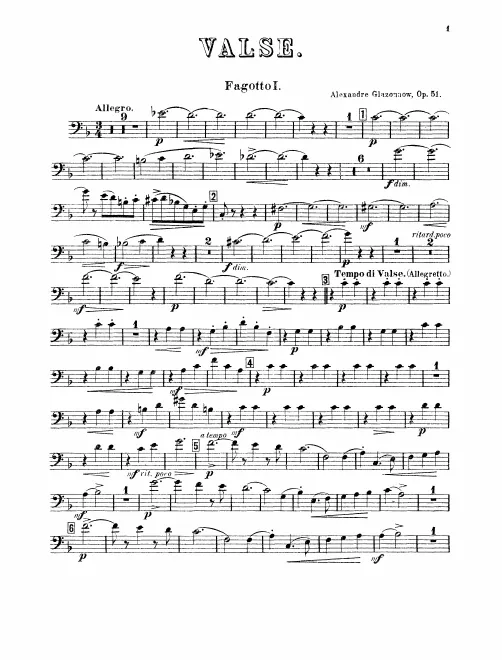 Bassoon 1, 2