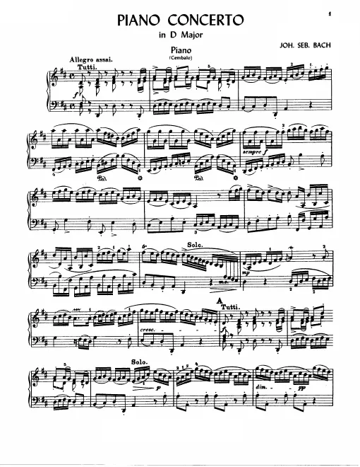 Harpsichord solo