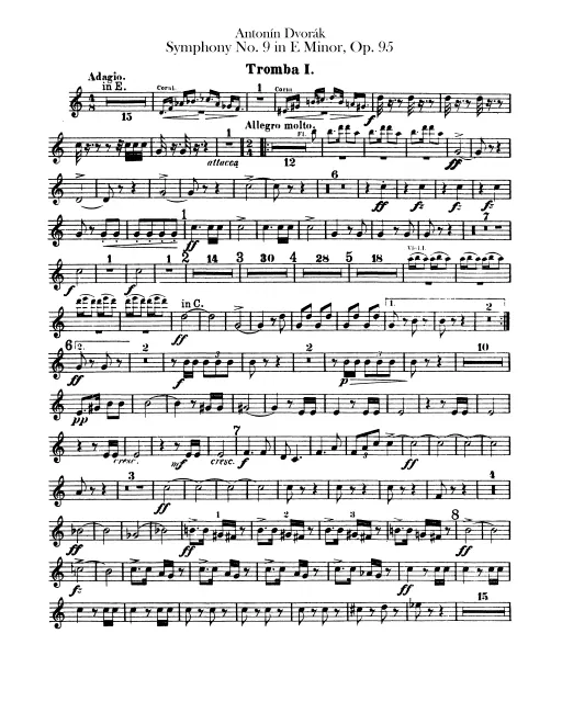 Trumpet 1, 2 (E, C, E♭)