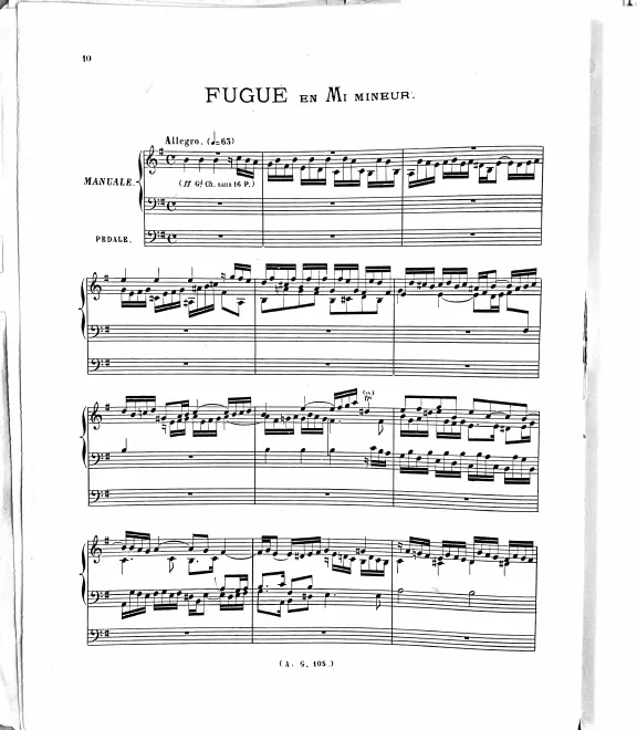 3. Fugue in E minor, HWV 429