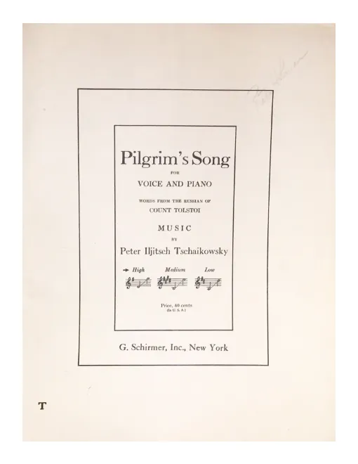 5. Pilgrim's Song (High Voice, G major)