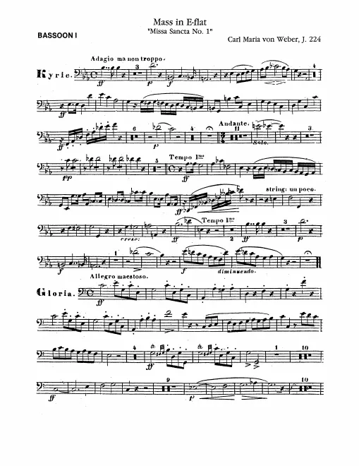 Bassoon 1, 2