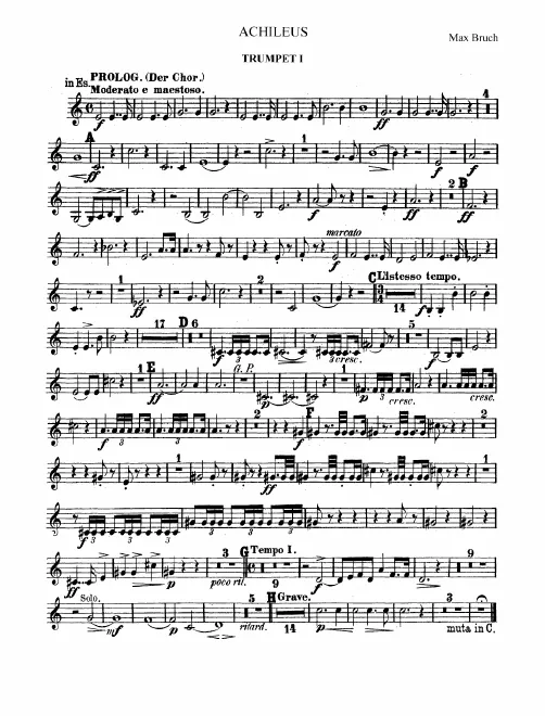 Trumpet 1, 2, 3 (E♭)