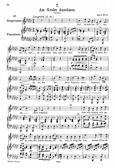 Complete Score (Original / High voice, E♭ minor)