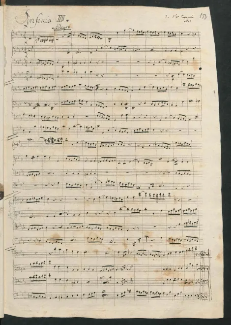 Incomplete Score (last movement is not concluded)