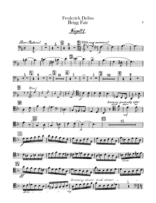 Bassoon 1, 2, 3, Contrabassoon