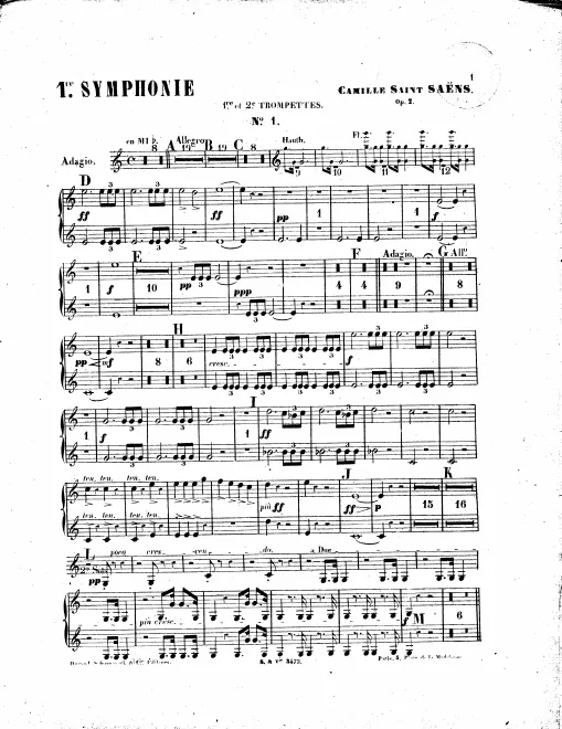 Trumpet 1/2 (E♭/C), Cornets 1/2 (B♭)