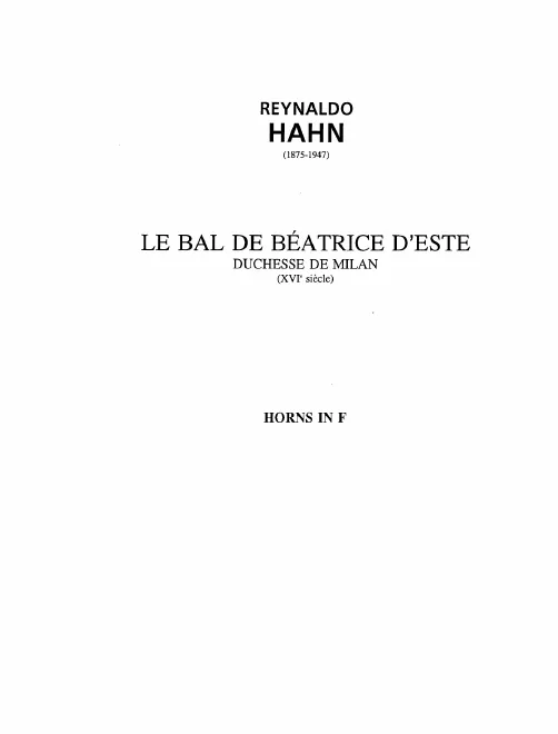 Horn 1/2 (F)