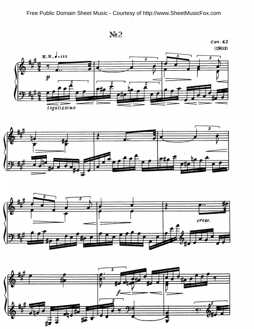 2. Etude in F♯ minor