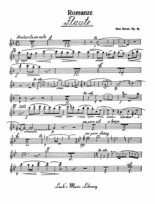 Flute, Oboe, Clarinet 1, 2 (B♭), Bassoon 1, 2