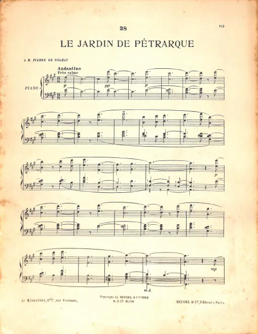 38. Le Jardin de Pétrarque