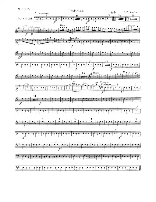 Triangle, Bass Drum/Cymbals