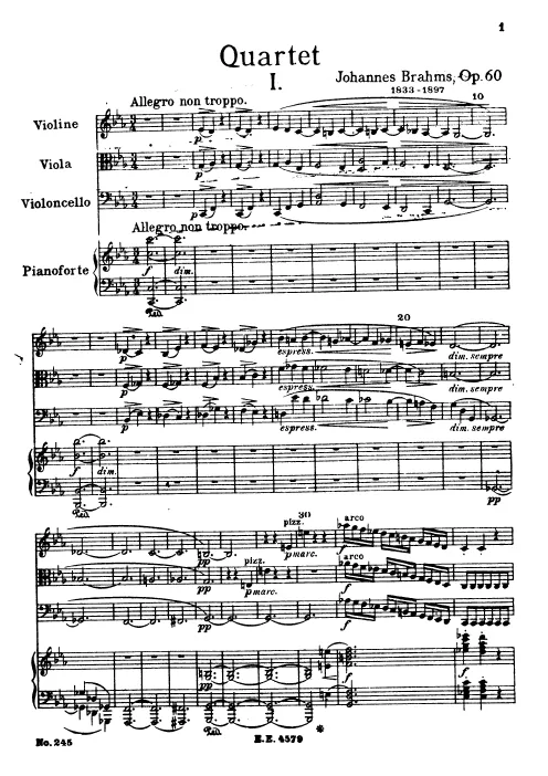 1. Allegro non troppo (Complete Score)