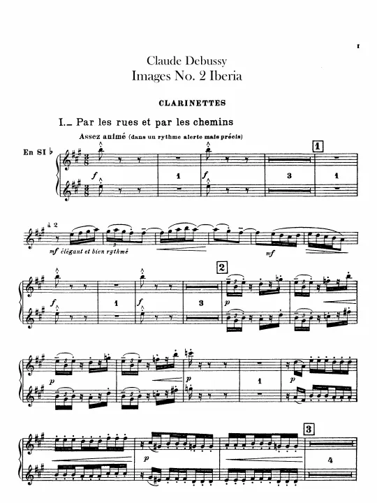 Clarinet 1/2, 3 (B♭, A)