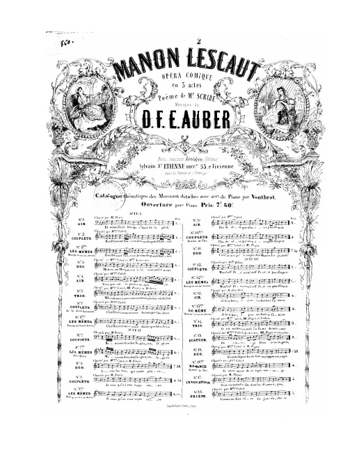 No.2 bis , Couplets: "Éveillée avant l'aurore" (Act I, No.2)
