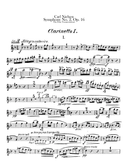 Clarinet 1, 2 (A/B♭)