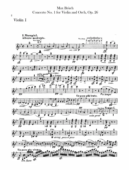 Violins I, II
