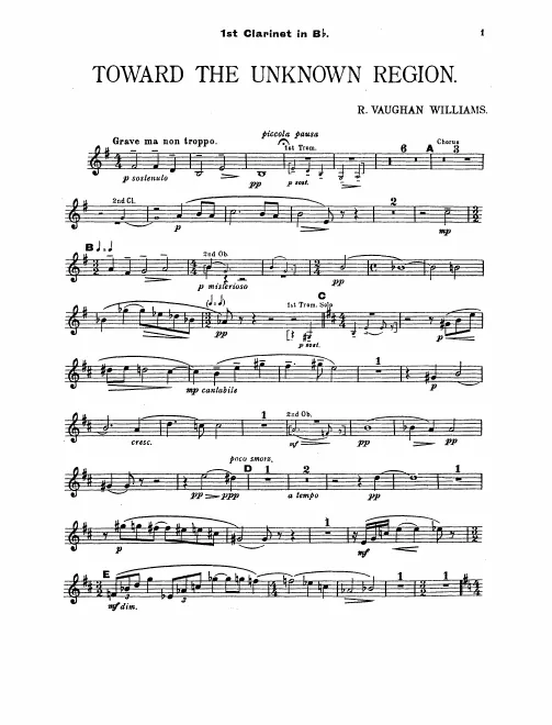 Clarinet 1, 2, Bass Clarinet (B♭)