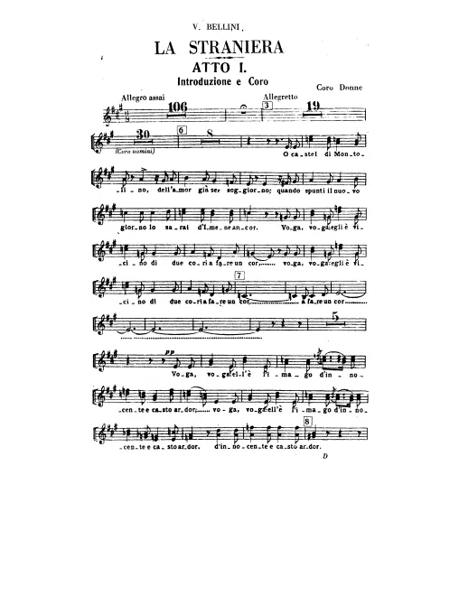 Sopranos/Altos (Chorus Donne)