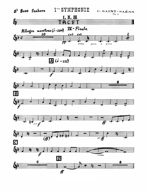 Bass Saxhorn (B♭), Contrabass Saxhorn (E♭)
