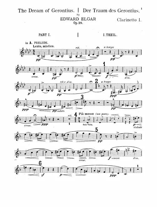 Clarinet 1, 2 (A), Bass Clarinet (B♭)