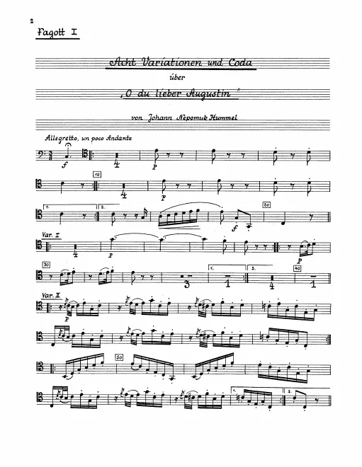 Bassoon 1, 2