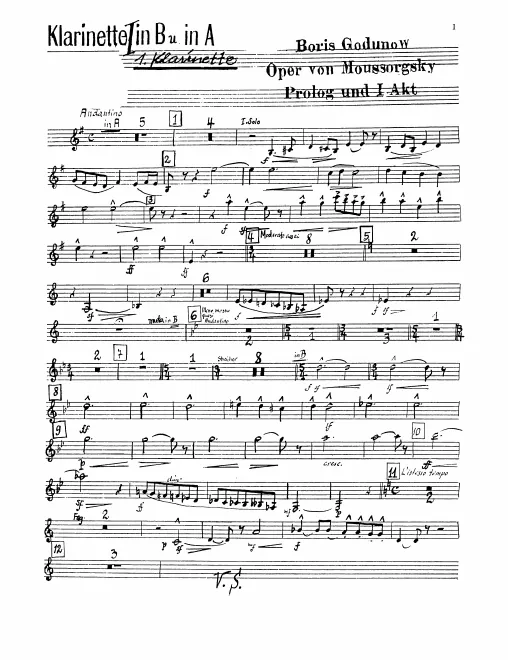 Clarinet 1 (B♭/A)