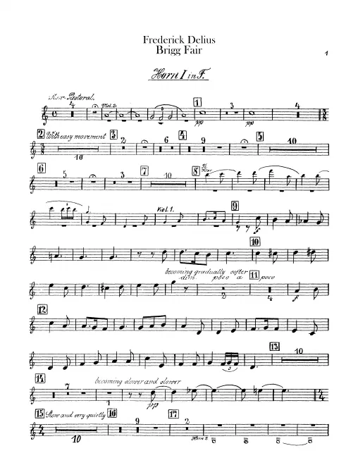 Horn 1, 2, 3, 4, 5, 6 (F)