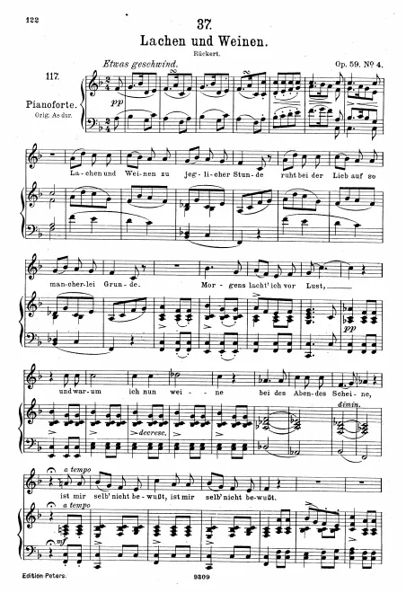 Complete Score (Medium voice, transposed to F major)