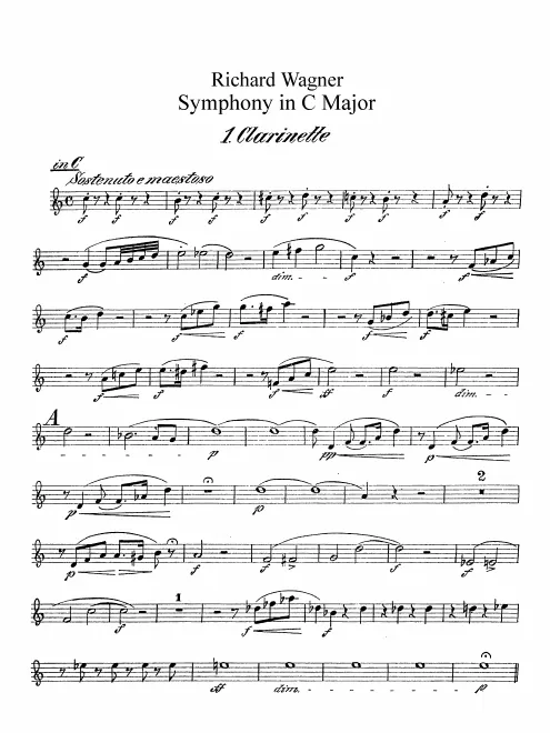 Clarinet 1, 2 (in C, B♭)