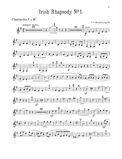 Clarinet 1, 2, Bass Clarinet (B♭)