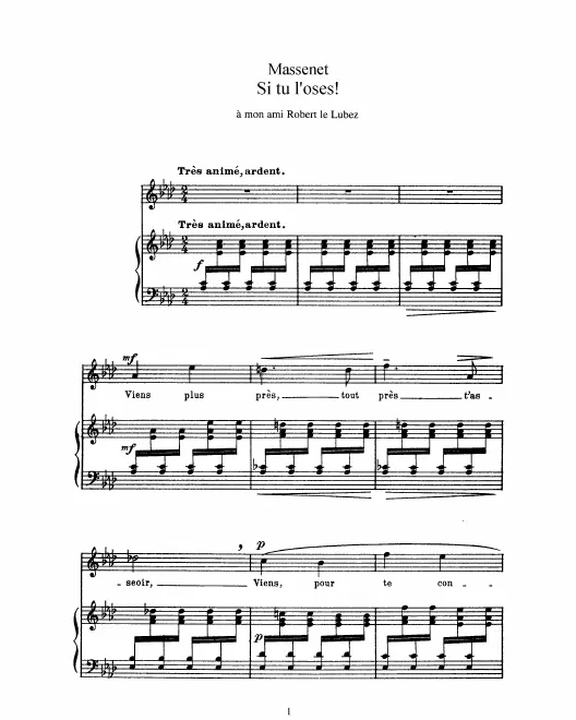 Complete Score (A♭ Major: high voice and piano)