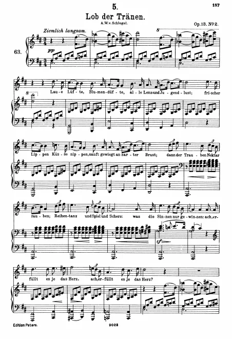 Complete Score (original/high voice, D major)