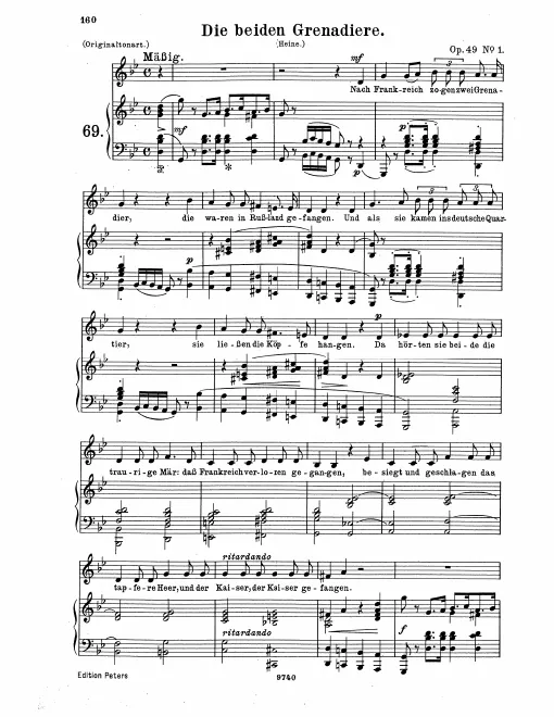 Complete Score (original / low voice / G minor)