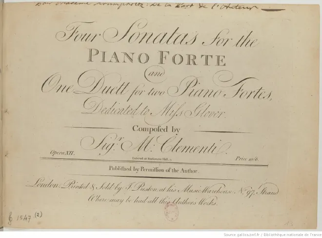 Complete Score (Sonatas 1-4) and Piano 1 (Duet)
