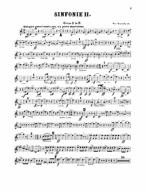 Horn 1, 2, 3, 4 (E♭/F)